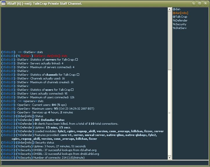 SecureServ Security Channel and Live Oper Alerts
