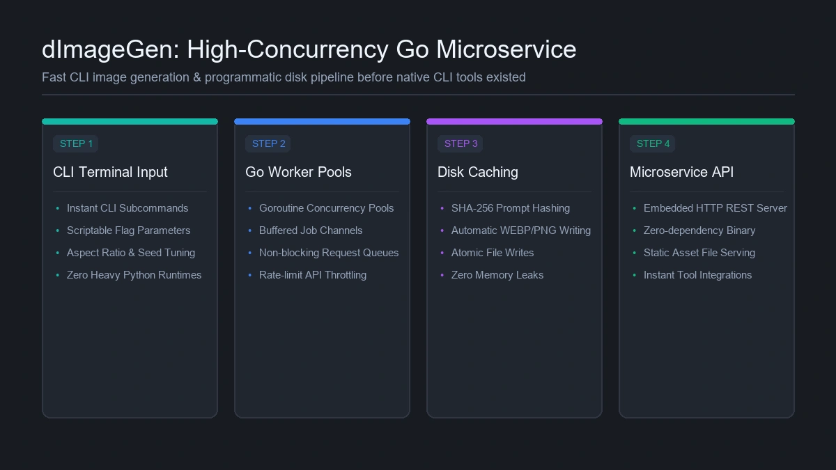 dImageGen: High-Concurrency Go Microservice for Fast CLI Image Generation
