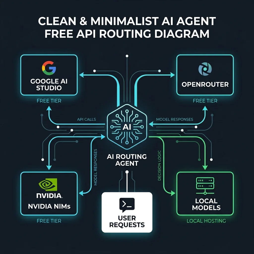 AI Agent Free API Router Architecture