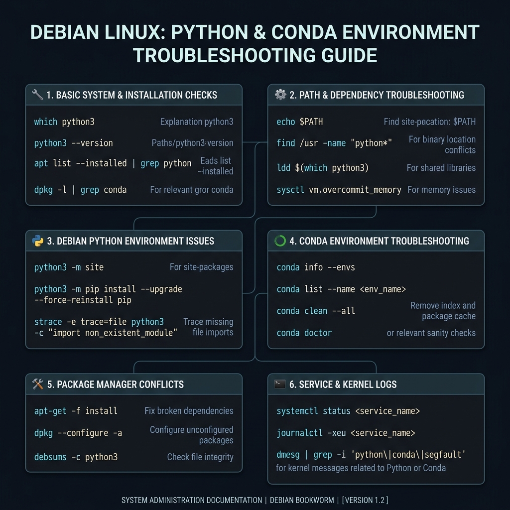 Troubleshooting Anaconda Installation Issues on Debian 12
