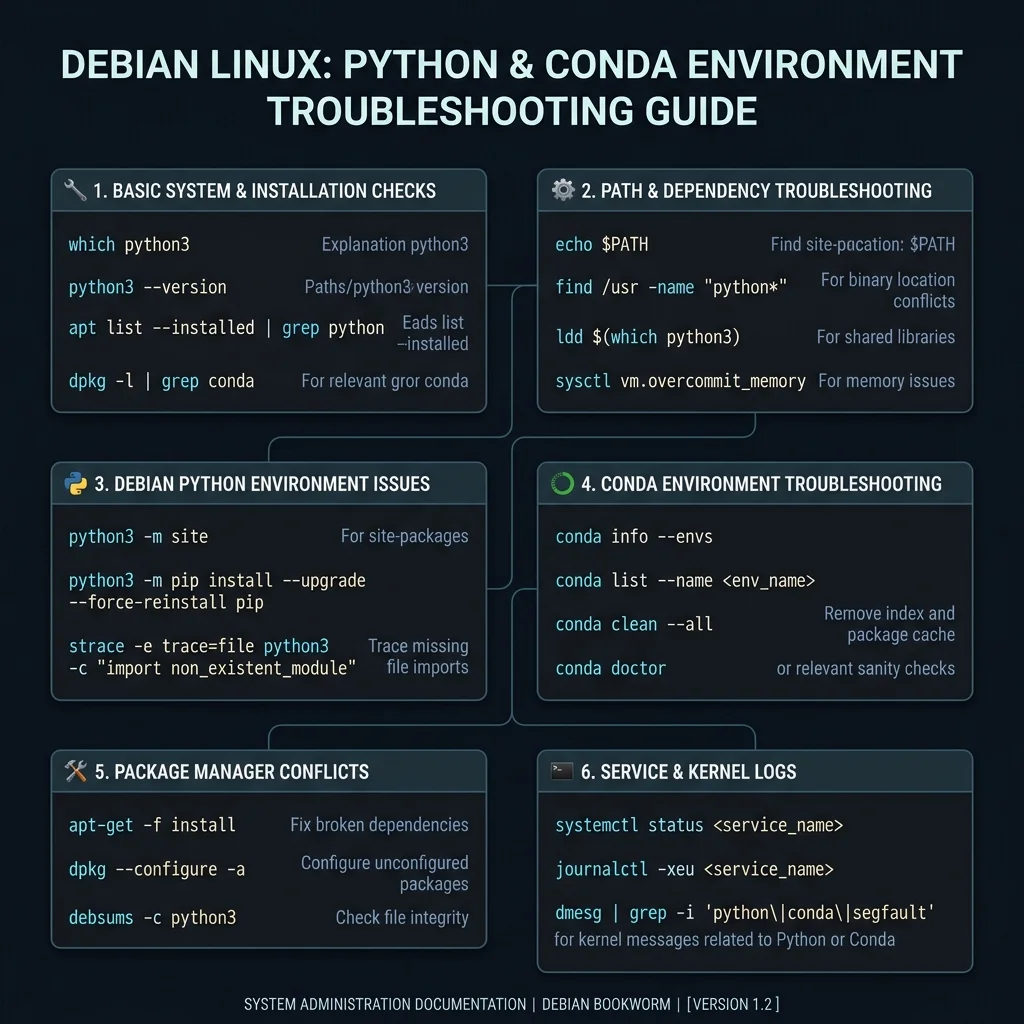 Troubleshooting Anaconda Installation Issues on Debian 12