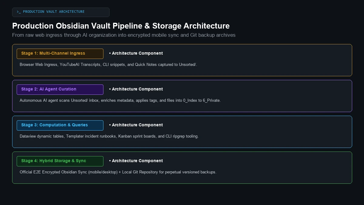 Obsidian Vault Architecture Diagram